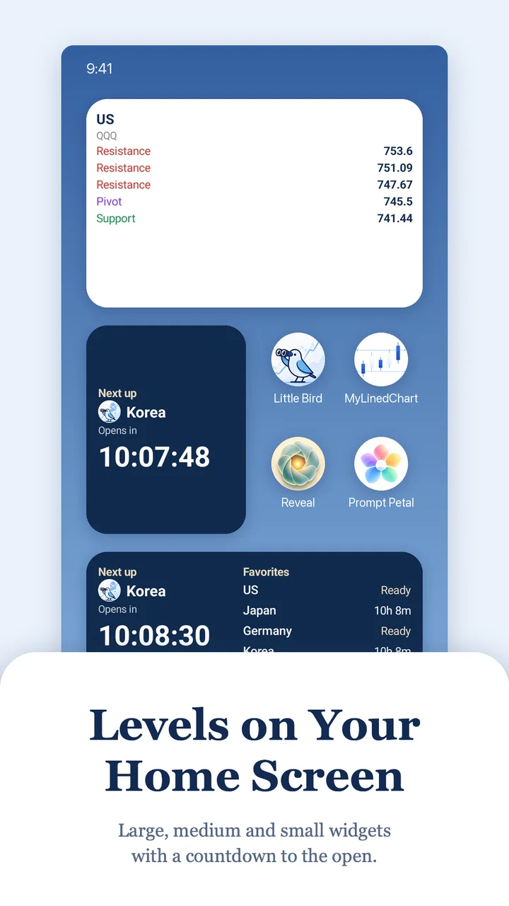 Levels on your Home Screen